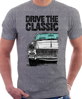 Drive The Classic MG Midget Early Models. T-shirt in Heather Grey Colour