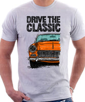 Drive The Classic MG Midget Early Models. T-shirt in White Colour