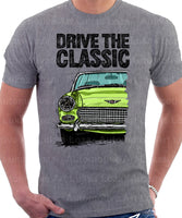 Drive The Classic Austin Healey Sprite  Mk 2-4. T-shirt in Heather Grey Colour