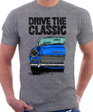 Drive The Classic Austin Healey Sprite  Mk 2-4. T-shirt in Heather Grey Colour