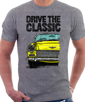 Drive The Classic Austin Healey Sprite  Mk 2-4. T-shirt in Heather Grey Colour