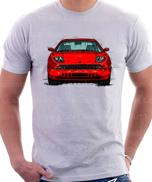 Fiat Coupe Color Bumper Grille Version 1. T-shirt in White Colour