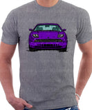 Fiat Coupe Color Bumper Grille Version 2. T-shirt in Heather Grey Colour