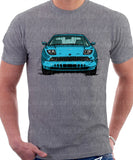Fiat Coupe Color Bumper Grille Version 1. T-shirt in Heather Grey Colour