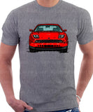 Fiat Coupe Grille Version 1. T-shirt in Heather Grey Colour