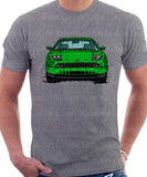 Fiat Coupe Grille Version 1. T-shirt in Heather Grey Colour
