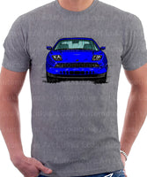 Fiat Coupe Grille Version 1. T-shirt in Heather Grey Colour
