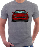 Fiat Coupe Grille Version 1. T-shirt in Heather Grey Colour