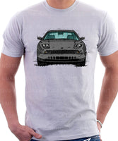 Fiat Coupe Grille Version 1. T-shirt in White Colour