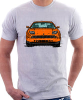 Fiat Coupe Grille Version 2. T-shirt in White Colour