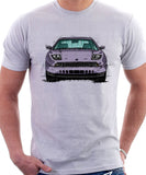 Fiat Coupe Grille Version 2. T-shirt in White Colour