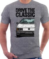 Drive The Classic Volkswagen Passat B3. T-shirt in Heather Grey Colour