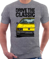 Drive The Classic Volkswagen Passat B3. T-shirt in Heather Grey Colour
