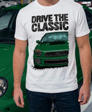 Drive The Classic Subaru Impreza Bugeye WRX. T-shirt in White Colour