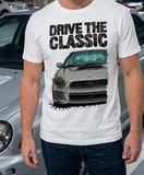 Drive The Classic Subaru Impreza Bugeye WRX. T-shirt in White Colour