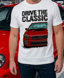 Drive The Classic Subaru Impreza Bugeye WRX. T-shirt in White Colour