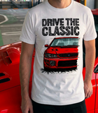 Drive The Classic Subaru Impreza WRX 1st Gen. T-shirt in White Colour