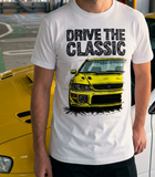 Drive The Classic Subaru Impreza WRX 1st Gen. T-shirt in White Colour