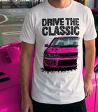 Drive The Classic Subaru Impreza WRX 1st Gen. T-shirt in White Colour