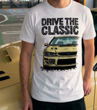 Drive The Classic Subaru Impreza WRX 1st Gen. T-shirt in White Colour
