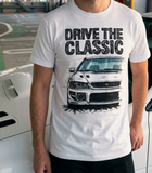 Drive The Classic Subaru Impreza WRX 1st Gen. T-shirt in White Colour