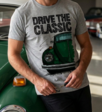 Drive The Classic VW Type 1 Beetle 70's Model . T-shirt in Heather Grey Colour
