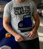 Drive The Classic VW Type 1 Beetle 70's Model . T-shirt in Heather Grey Colour