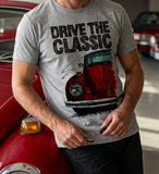 Drive The Classic VW Type 1 Beetle 70's Model . T-shirt in Heather Grey Colour