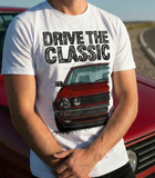 Drive The Classic VW Golf Mk2 GTI Late Model. T-shirt in White Colour