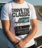 Drive The Classic VW Golf Mk2 GTI Late Model. T-shirt in White Colour