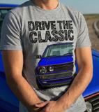 Drive The Classic VW Golf Mk2 GTI Late Model. T-shirt in Heather Grey Colour