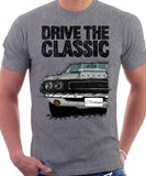 Drive The Classic Dodge Challenger 1970. T-shirt in Heather Grey Colour