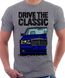 Drive The Classic Mercedes W124 500E. T-shirt in Heather Grey Colour
