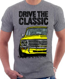 Drive The Classic Mini Clubman Chrome Grille. T-shirt in Heather Grey Colour