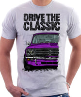 Drive The Classic Mini Clubman Black Grille. T-shirt in White Colour