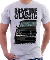 Drive The Classic Mini Clubman Black Grille. T-shirt in White Colour