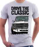 Drive The Classic Mini Clubman Black Grille. T-shirt in White Colour