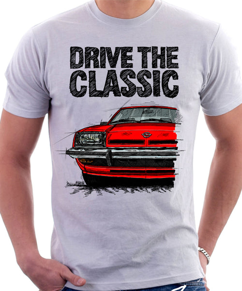 Drive The Classic Opel Manta B Early Model. T-shirt in White Colour