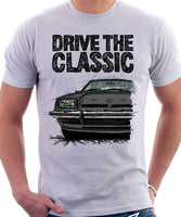 Drive The Classic Opel Manta B Early Model. T-shirt in White Colour