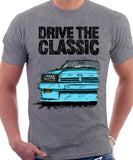 Drive The Classic Opel Manta B Square Lights. T-shirt in Heather Grey Colour
