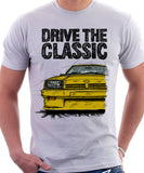 Drive The Classic Opel Manta B Square Lights. T-shirt in White Colour