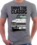 Drive The Classic Ford Capri Mk1. T-shirt in Heather Grey Colour