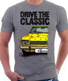 Drive The Classic Ford Capri Mk1. T-shirt in Heather Grey Colour