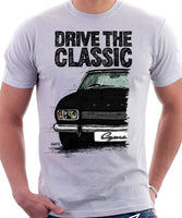 Drive The Classic Ford Capri Mk1. T-shirt in White Colour