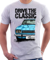 Drive The Classic Ford Capri Mk1. T-shirt in White Colour