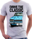 Drive The Classic Ford Capri Mk1. T-shirt in White Colour