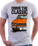 Drive The Classic Ford Capri Mk1. T-shirt in White Colour