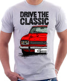 Drive The Classic Ford Capri Mk1. T-shirt in White Colour