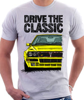 Drive The Classic Lancia Delta Integrale. T-shirt in White Colour