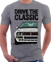 Drive The Classic Lancia Delta Integrale (Japan). T-shirt in Heather Grey Colour